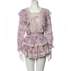 LoveShackFancy Silk Mini Dress